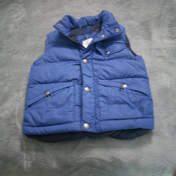 Land's End Boys Down Puffer Vest, Size 4, Royal Blue - Picture 2 of 3